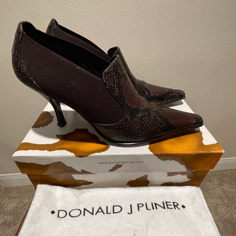 Exotic Elegance Meets Unparalleled Style! Donald J Pliner Medea snakeskin boots